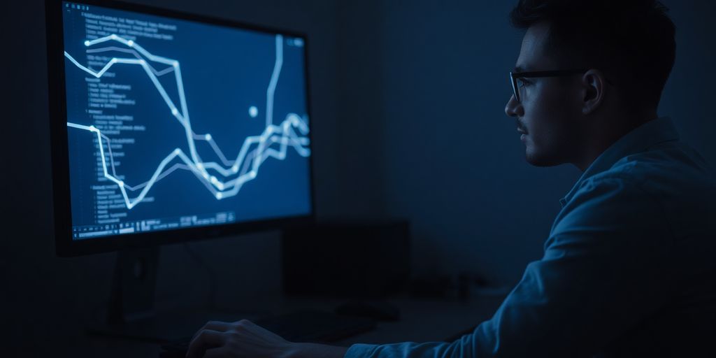 Person learning AI basics on a computer.
